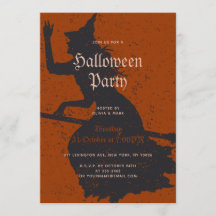 Halloween Sorcière magique Trick ou Treat Grunge