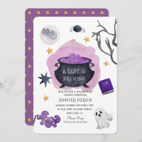 Halloween sorcière Un bébé brasse du Baby shower