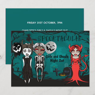 Invitation Halloween Spooktacular Girls And Ghouls Night Out