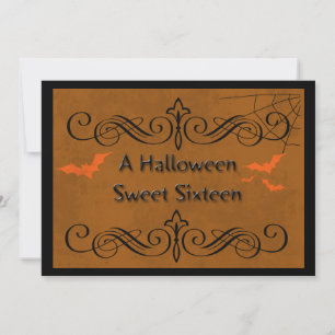 Invitation Halloween Sweet sixteen