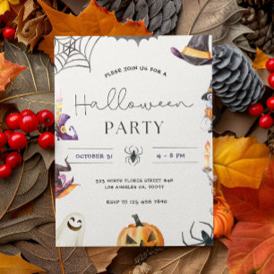 Invitation Halloween Symboles Frame