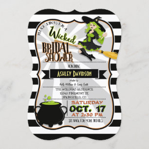 Invitation Halloween Thème sorcière nuptiale douche Invitatio