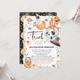 Invitation Halloween Trick Ou Treat Party