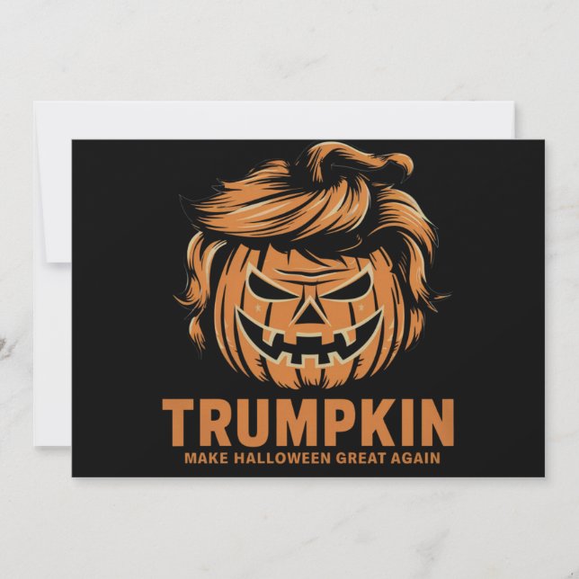 Invitation Halloween Trumpkin rendre Halloween grand à nouvea (Devant)