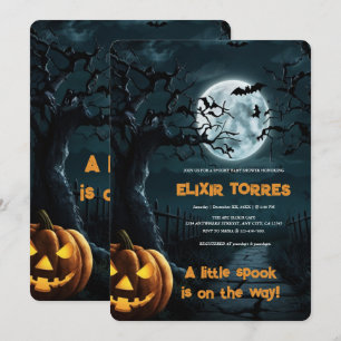 Invitation Halloween Un Baby shower Citrouille Un Peu Parlé