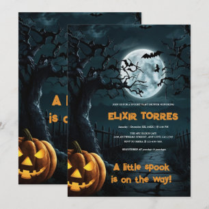 Invitation Halloween Un Baby shower Citrouille Un Peu Parlé