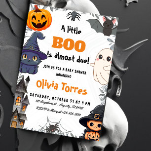 Invitation Halloween Un Petit Baby shower De Boo