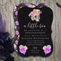 Halloween Un Petit Boo Vintage Baby shower Floral