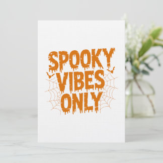 Invitation Halloween « Vibrations Surnaturelles Uniquement »