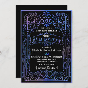 Invitation Halloween victorien Vintage et victorien d'Iridesc