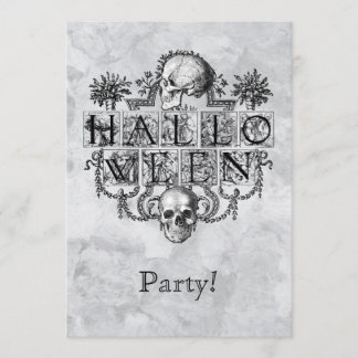 Invitation Halloween vintage