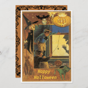 Invitation Halloween vintage Pranksters Halloween