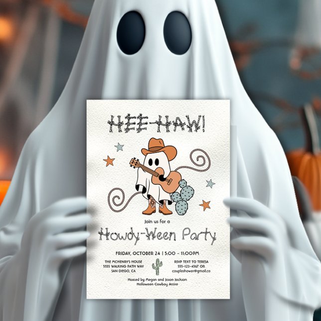 Invitation Halloween Western Cowboy Howdy-Ween Party (Créateur téléchargé)
