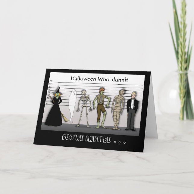 Invitation Halloween Who-dunnit (Devant)