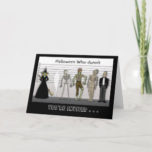 Invitation Halloween Who-dunnit
