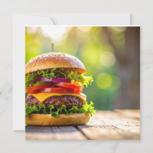 Invitation hamburger