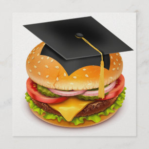 Invitation Hamburger de remise de diplôme
