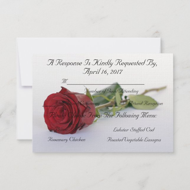 Invitation HAMbyWG- Réponse/Enveloppe "Rose rouge de l'amour" (Dos)