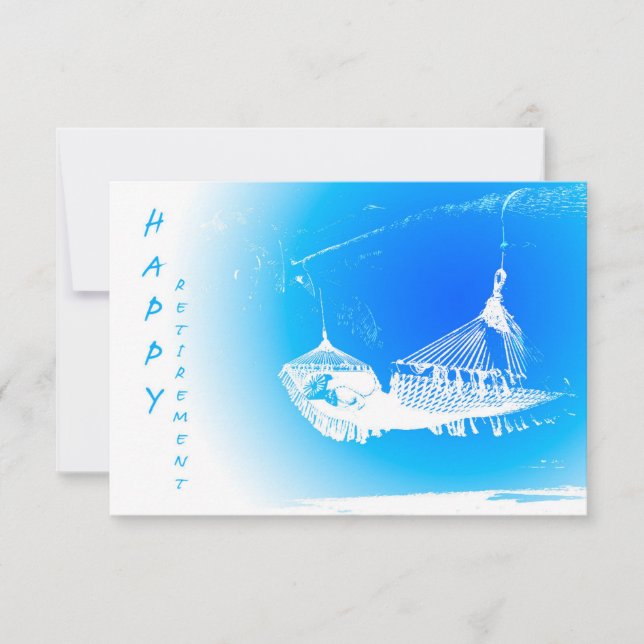 Invitation Hammock - Joyeuse fête de retraite 01 (Devant)