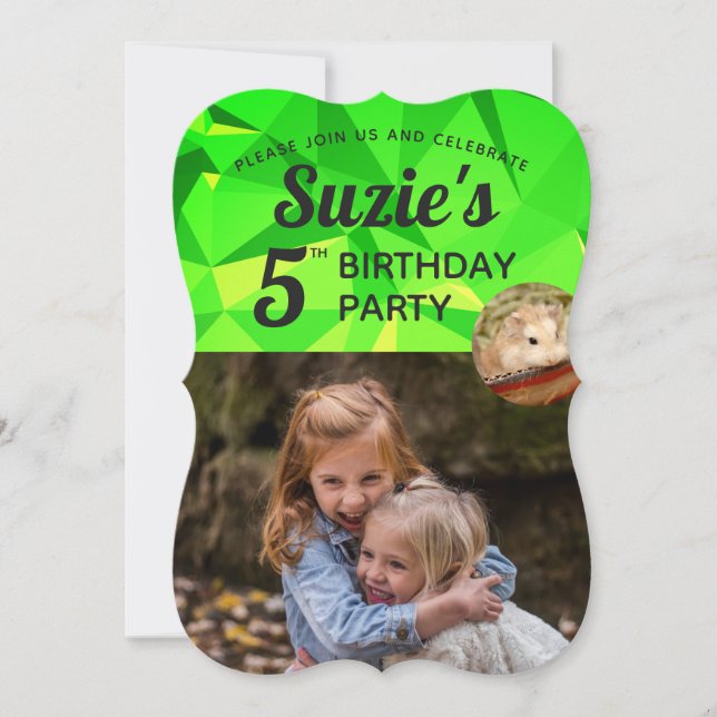 Invitation Hammyville - Cute Hamster Vibrant Personnaliser (Devant)