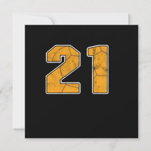 Invitation Handball 21 st Anniversaire Célébration Sport Cade