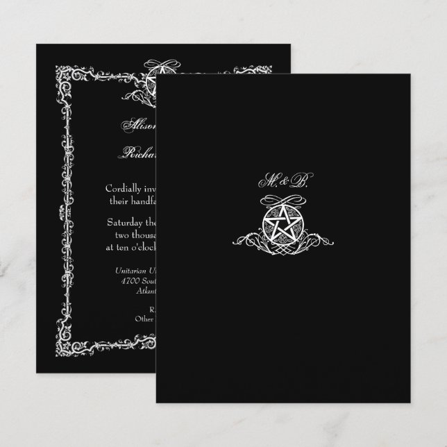 Invitation Handfasting (Devant / Derrière)