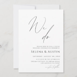Invitation Handscript minimaliste Rien De Fancy Just Love Inv