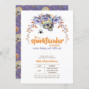 Invitation Hang Out With Us Spotacular Halloween GothSpider