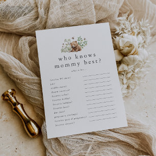 Invitation HANNAH Qui Connaît Maman Meilleur Baby shower Cart