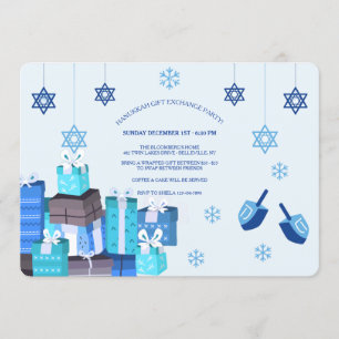 Invitation Hanoukka Gift Exchange Party