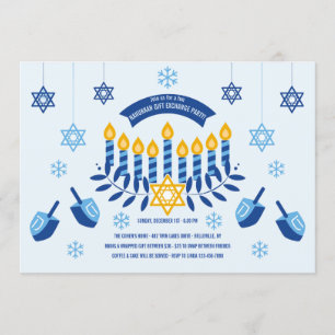 Invitation Hanoukka Gift Exchange Party