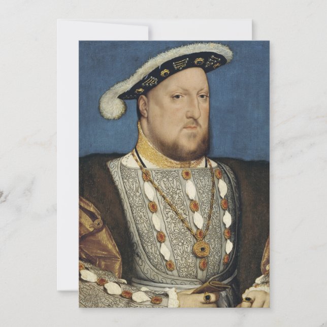 Invitation Hans Holbein le jeune - Portrait de Henri VIII (Devant)