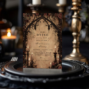 Invitation Hantée Cathédrale Gothique Halloween