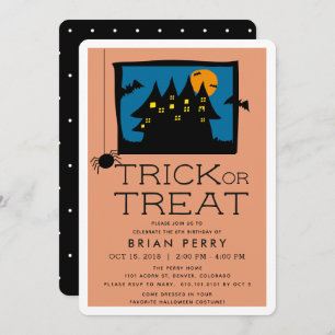 Invitation hantée de fête d'anniversaire de
