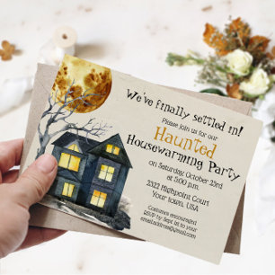 Invitation Hantée de la fête de l'Halloween