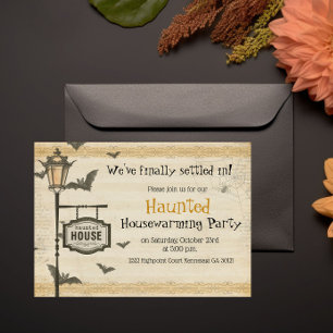Invitation Hantée Halloween Houseéchauffant