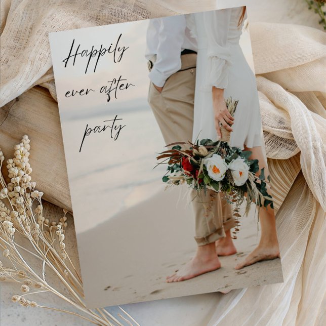 Invitation Happily Ever After Party Wedding Celebration Party (Créateur téléchargé)