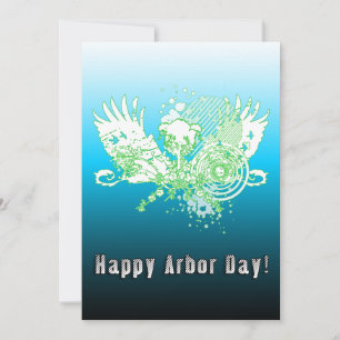 Invitation Happy Arbor Day hi-fi arbre