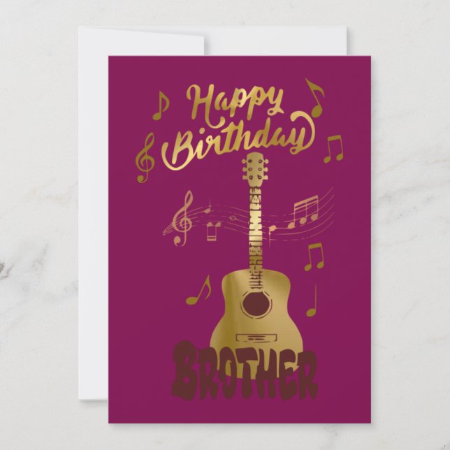 Invitation Happy Birthday Brothers (Devant)