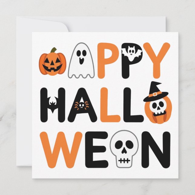Invitation Happy halloween  (Devant)