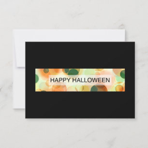 Invitation happy halloween (bokeh)