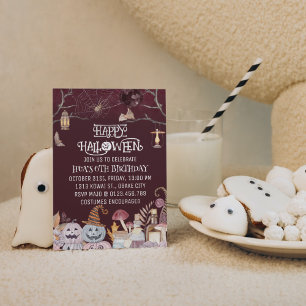 Invitation Happy Halloween Éffrayant Anniversaire Fête Invita