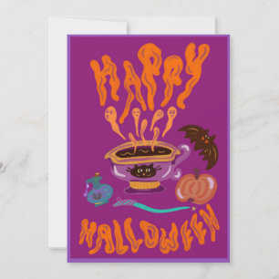 Invitation Happy Halloween potion café boisson de la sorche