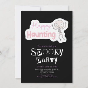 Invitation Happy Hauny Moderne Minimaliste Halloween