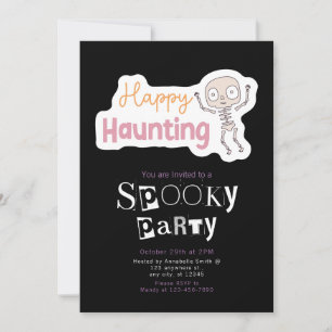 Invitation Happy Hauny Moderne Minimaliste Halloween