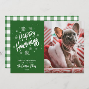 Invitation Happy Howlidays Cute Pet Snowflake Invitatiatiatia