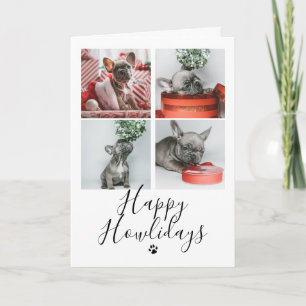 Invitation Happy Howlidays Photo Collage Dog Christmas Card