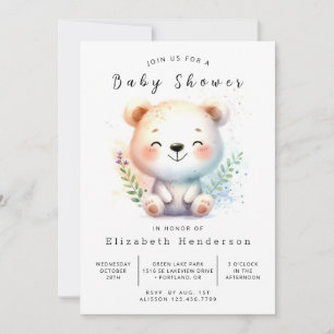 Invitation Happy Online Bear Baby shower