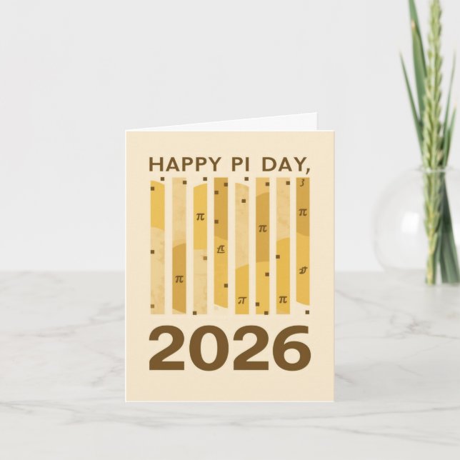 Invitation Happy Pi Day 2026 Retro Minimal Math Design Poster (Devant)