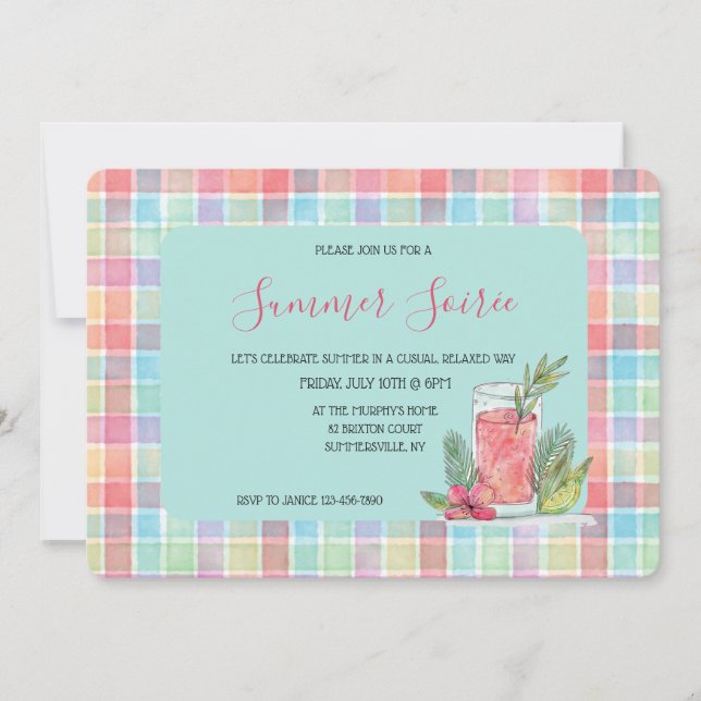 Invitation Happy Plaid  (Devant)